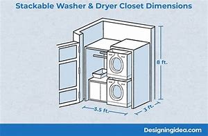 Image result for Stackable Washer Dryer Cabinet