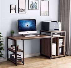 Image result for Table with Laptop and Printer