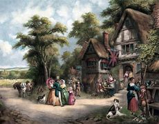 Image result for 1600s Village Painting