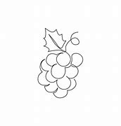 Image result for Grapes Line Art