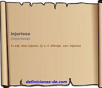 Image result for injurioso