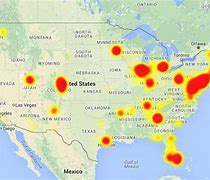 Image result for Internet Outage USA Map