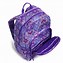 Image result for Campus Backpack Vera Bradley Grey and Purple