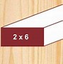 Image result for Actual 2X6 Lumber
