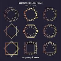 Image result for Geometric Gold Frame Vector