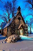 Image result for Beautiful Snow Scenes in Churches