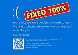 Image result for Your Device Ran into Problem Needs to Restart