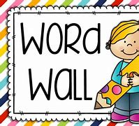 Image result for Word Wall Clip Art