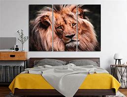 Image result for Lion Canvas Wall Art