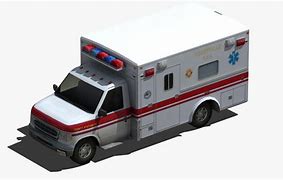 Image result for 3D White Man Ambulance