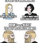 Image result for Boys vs Girls Memes WW2