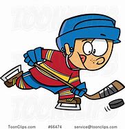 Image result for Hockey Kid Cartoon