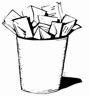 Image result for Food Waste Garbage Clip Art Black and White