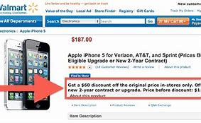 Image result for How much is an iPhone 5 at Walmart%3F