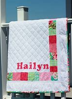 Image result for Baby Quilt with Name On It