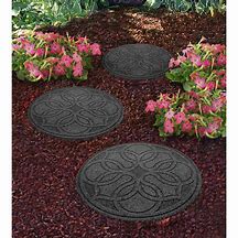 Image result for Recycled Rubber Stepping Stones Outdoor