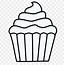 Image result for Cupcake Clip Art Black and White Swirl