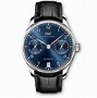Image result for iwc portugieser chronograph blue