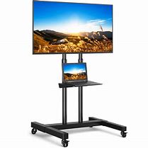 Image result for Rolling 75 in TV Stand