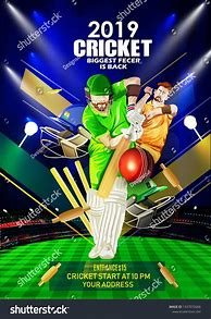 Image result for Blank Cricket Poster