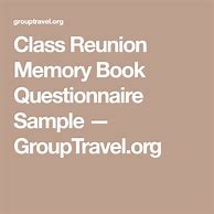 Image result for Memory Questionnaire Examples