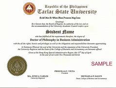 Image result for Blank Doctorate Degree Certificates