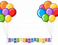 Image result for Congratulations Baloon Clip Art