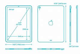 Image result for Dimensions of iPad Air