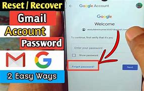 Image result for Forgot Password for Gmail