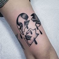 Image result for Broken Heart Tattoo Stencils