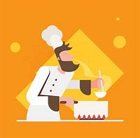 Image result for Chef Flat Art Design