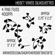 Image result for Heart Vine Silhouette