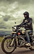 Image result for Man with Royal Enfield