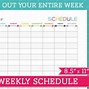 Image result for Weekly Calendar Template Printable