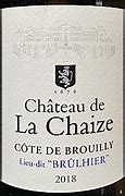 Image result for Chaize Cote Brouilly Brulhier