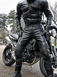 Image result for Leather Biker Men