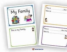Image result for My Family Booklet Printable