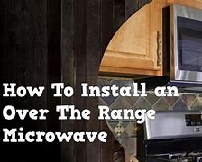 Image result for Install Over Range Microwave Oven