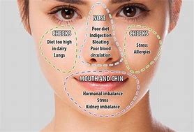 Image result for Chinese Face Mapping Chart
