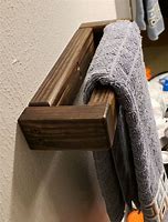 Image result for Wood Bathroom Hand Towel Holder
