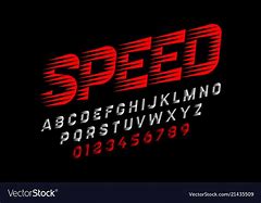 Image result for Speed Font