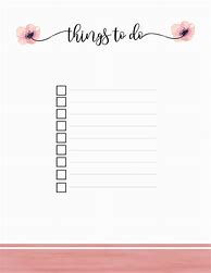 Image result for Free Editable to Do List