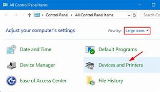 Image result for Control Panel Windows 10 Devices and Printers