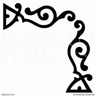 Image result for Corner Stencils for Kitchen Cabinet Doors