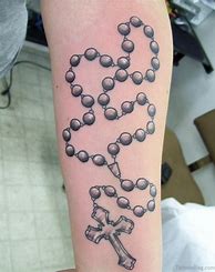 Image result for Rosary Arm Tattoo