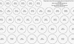 Image result for Accurate Printable Ring Size Chart