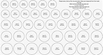 Image result for Ring Size Chart Printable Women