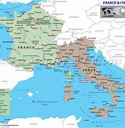 Image result for Detailed Map of France and Italy