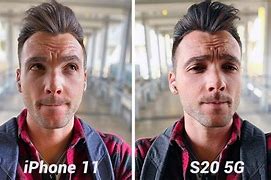 Image result for S20 vs iPhone 11 Selfies