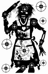 Image result for Free Printable Zombie Targets